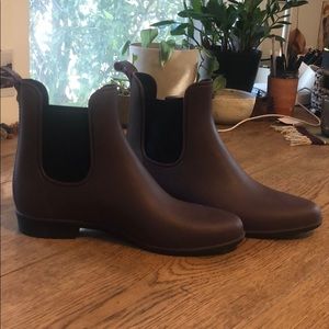 Burgundy Sam Edelman rain boots